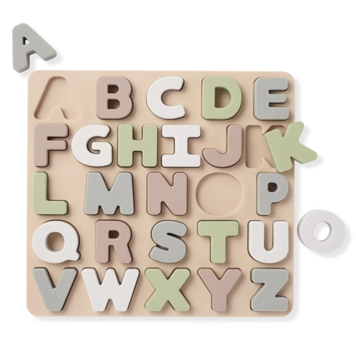 Introduce your little one to the world of letters with the Ali+Oli Soft Silicone ABC Puzzle! This vibrant and engaging puzzle provides a fun and educational way for toddlers to learn the alphabet.