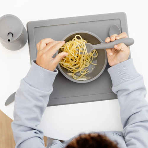 Happy Utensils | Gray | ezpz