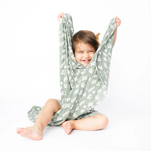 Stay Sharp Bamboo Baby Blanket Baby Gift Swaddle Blanket | Emerson and Friends