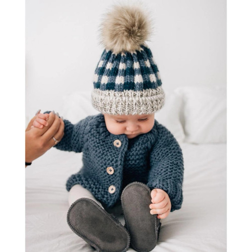 Atlantic Buffalo Check Pom Pom Beanie Hat | Huggalugs