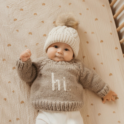 hi. Pebble Crew Neck Sweater | Huggalugs