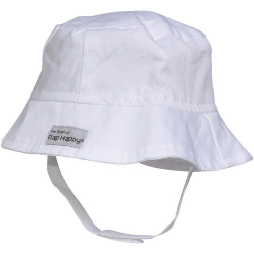 UPF 50+ Bucket Hat (Basics) | White | Flap Happy