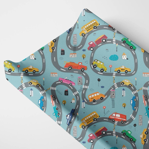 Organic Changing Pad Cover | Cars | Norani