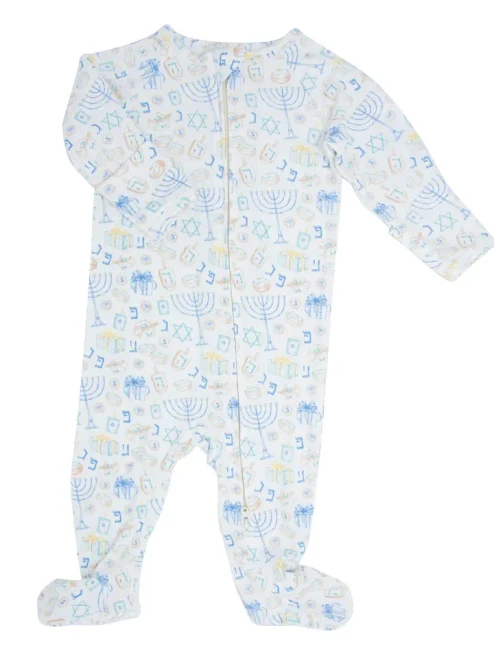  Zipper Footie | Hanukkah | Sweet Bamboo