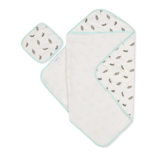 Otter Hooded Towel Set | Bamboo Little