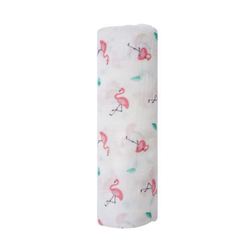 Flamingo Swaddle | Bamboo Little