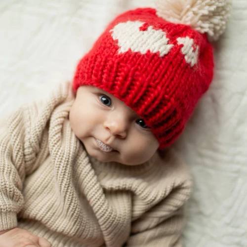 Sweetheart Knit Beanie Hat Red | Hu