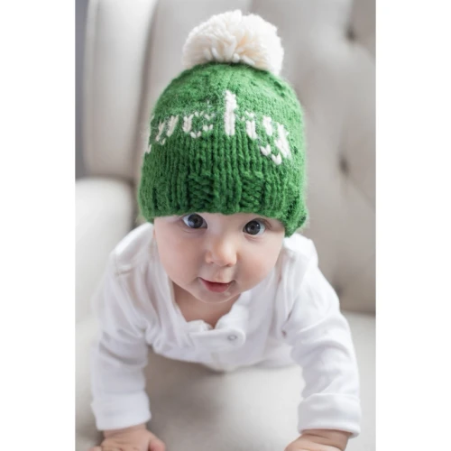 Shamrock St. Patrick's Day Hand Knit Beanie Hat | Huggalugs