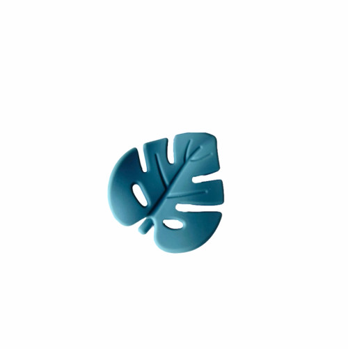Monstera Silicone Teether - Jade | Three Hearts