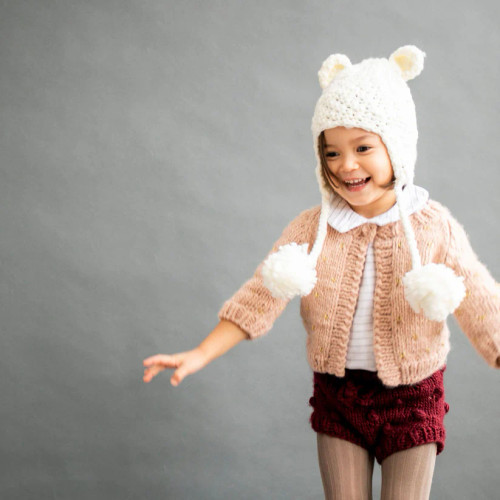 Sam Bear Crochet Hat | Brown |The Blueberry Hill