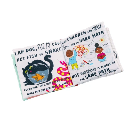 Introduce the joy of reading to your little one with the Mud Pie Be Kind Children's Soft Cloth Book.