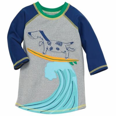 Mud Pie Boys Dog Surf Rash Guard