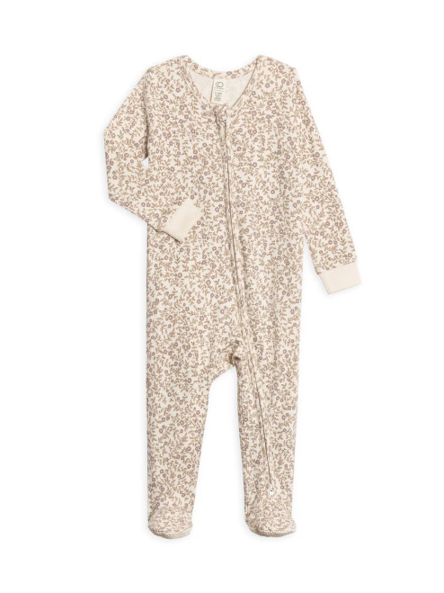 Colored Organics | Peyton Zipper Sleeper -   Aurora Floral / Purple + Mauve