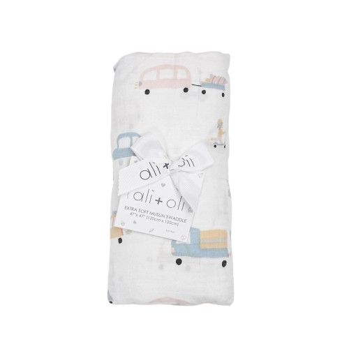Ali+Oli Muslin Swaddle Blanket (Automobiles)