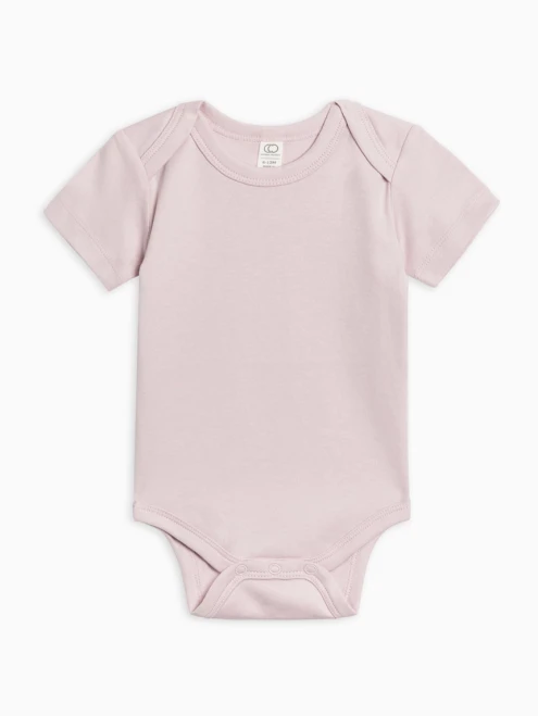 Organic Long Sleeve Baby Bodysuit - Clay | Colored Organics