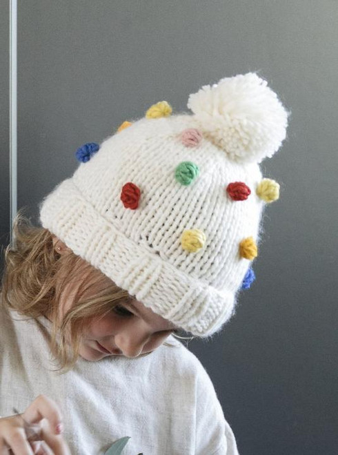 This Percy Dot Beanie, a creation from the renowned Blueberry Hill brand, is the perfect blend of style and function.