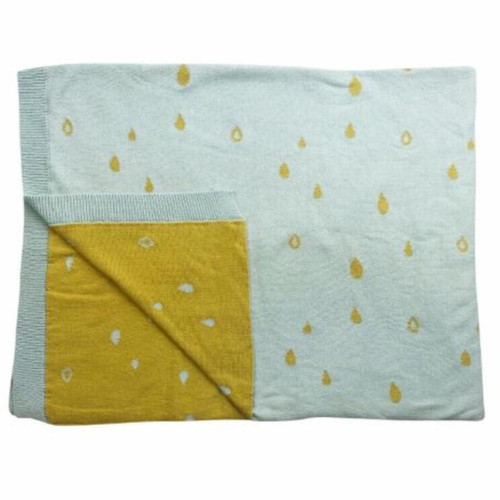 Wrap your little one in the gentle embrace of The Blueberry Hill Raindrop Organic Blanket. Crafted from the softest organic cotton, this blanket provides exceptional.comfort.
