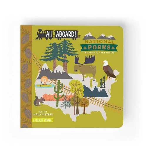 All Aboard National Parks | A Wildlife Primer Children's Baby Book | Lucy Darling