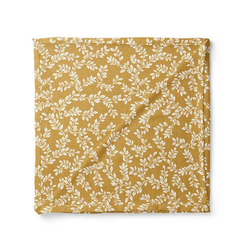 Swaddle Leafy Sprig Mustard | The Mini Scout