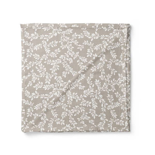 Swaddle Leafy Sprig | Gray | The Mini Scout