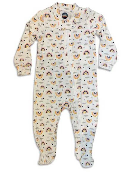 Zip Up Romper, Rainbow | Bird & Bean