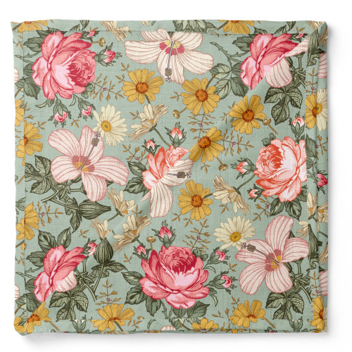 Garden Floral Swaddle | Sea Foam | Mini Wander
