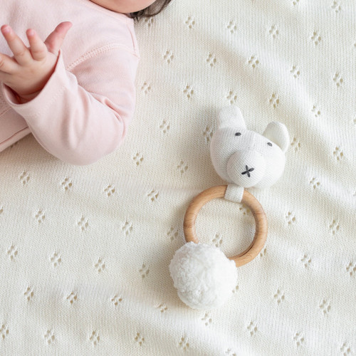 Organic Cotton Rattle | Bear | Zestt Organics