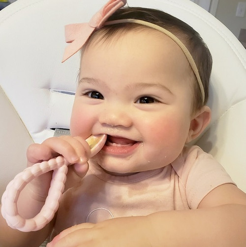 Sweetie Spoons | Silicone Baby Fork + Spoon Set | Pink | Itzy Ritzy