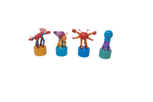 Ocean Push Puppets | Set of 4 | Jack Rabbit Creations