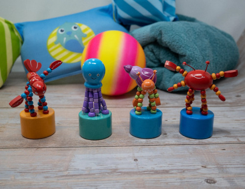 Ocean Push Puppets | Set of 4 | Jack Rabbit Creations