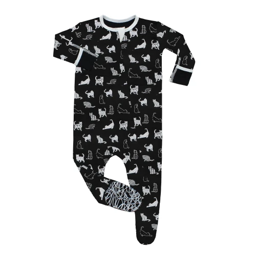 Bamboo Footed Sleeper | Kitties | Peregrine Kids