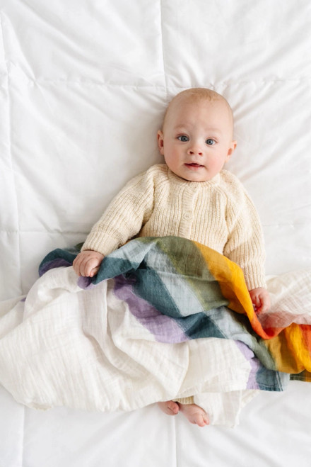 Rainbow Connection Swaddle | Clementine Kids