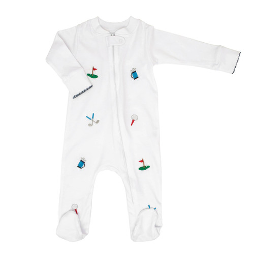 Golf Embroidered Zipper Romper | Sammy + Nat