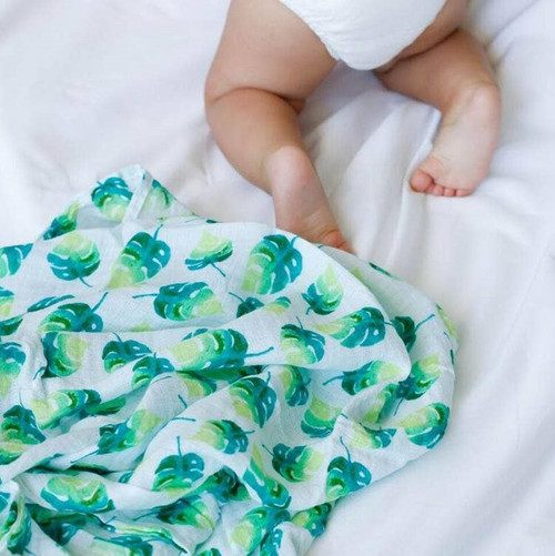 Organic Swaddle | Leaf | Malabar Baby
