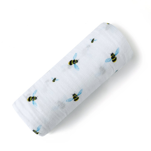 Malabar Baby | Organic Swaddle | Bee