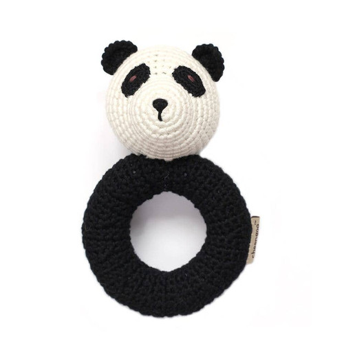 Panda Ring Crocheted Rattle | Cheengoo
