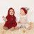 Poncho with Hood, Red | The Blueberry Hill