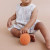 Cotton Crochet Rattle Teether | Orange | The Blueberry Hill