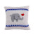 - Elephant with Heart 10" Pillow | Melange Collection