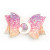 Pastel Rainbow bow #5 Clip | Sweet Wink
