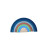 Rainbow Silicone Stacker Toy | Oatmeal | Three Hearts
