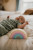  Rainbow Silicone Stacker Toy | Aquamarine | Three Hearts