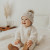 Pebble Brown Buffalo Check Pom Pom Beanie Hat | Huggalugs