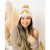 Teal Rainbow Knit Beanie Hat | Huggalugs