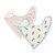 Otter and Taupe Wave Bib Set  | Bamboo Little