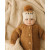  Pecan Garter Stitch Cardigan Sweater for Babies and Toddlers | Huggalugs