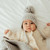  Ice Grey Garter Stitch Knit Bonnet for Babies and Toddlers | Huggalugs
