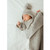  Ice Grey Garter Stitch Knit Blanket for Babies | Huggalugs
