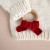 Cotton Crochet Teether Red Bow | The Blueberry Hill