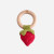 Cotton Crochet Rattle Teether Strawberry  The Blueberry Hill